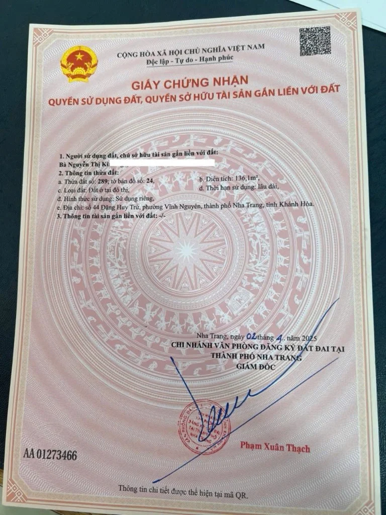 Bán đất Đặng Huy Trứ, Vĩnh Nguyên,  Nha Trang, 136m², ngang 6m, giá 15,5 tỷ