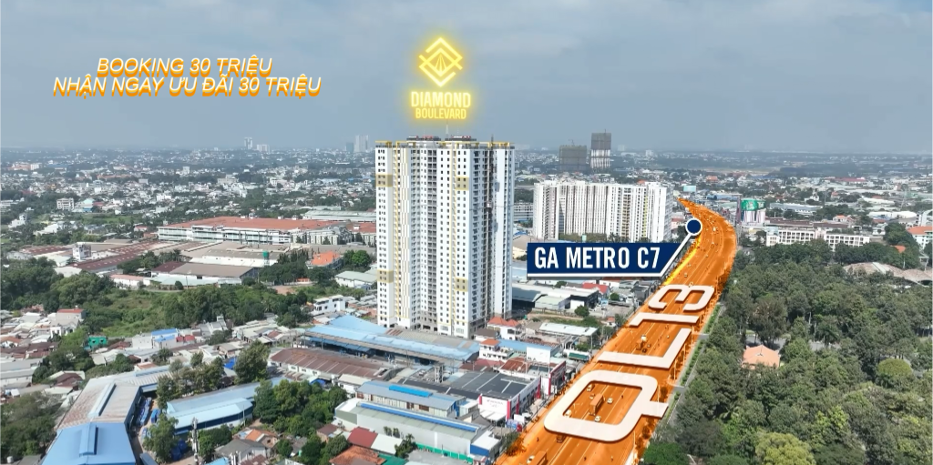 Bán căn hộ Diamond Boulevard, mặt tiền QL13, căn 2PN giá trực tiếp CĐT, nhà ở ngay full nội thất