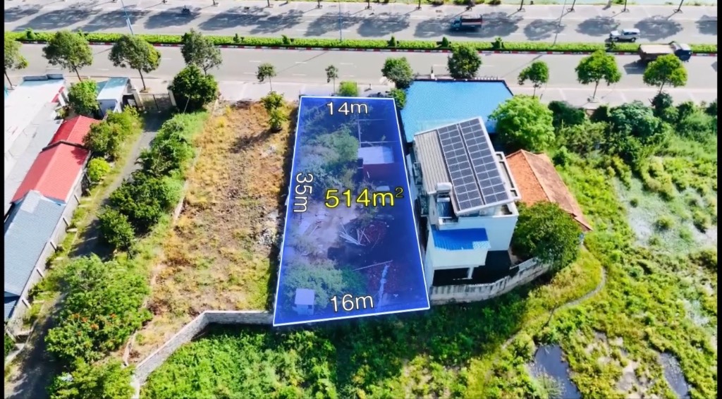 Bán đất mặt tiền Võ Thị Sáu Phước Hải, Đất Đỏ, 506m², nở hậu 16m, sẵn 500m² TMDV, giá 17 triệu/m²