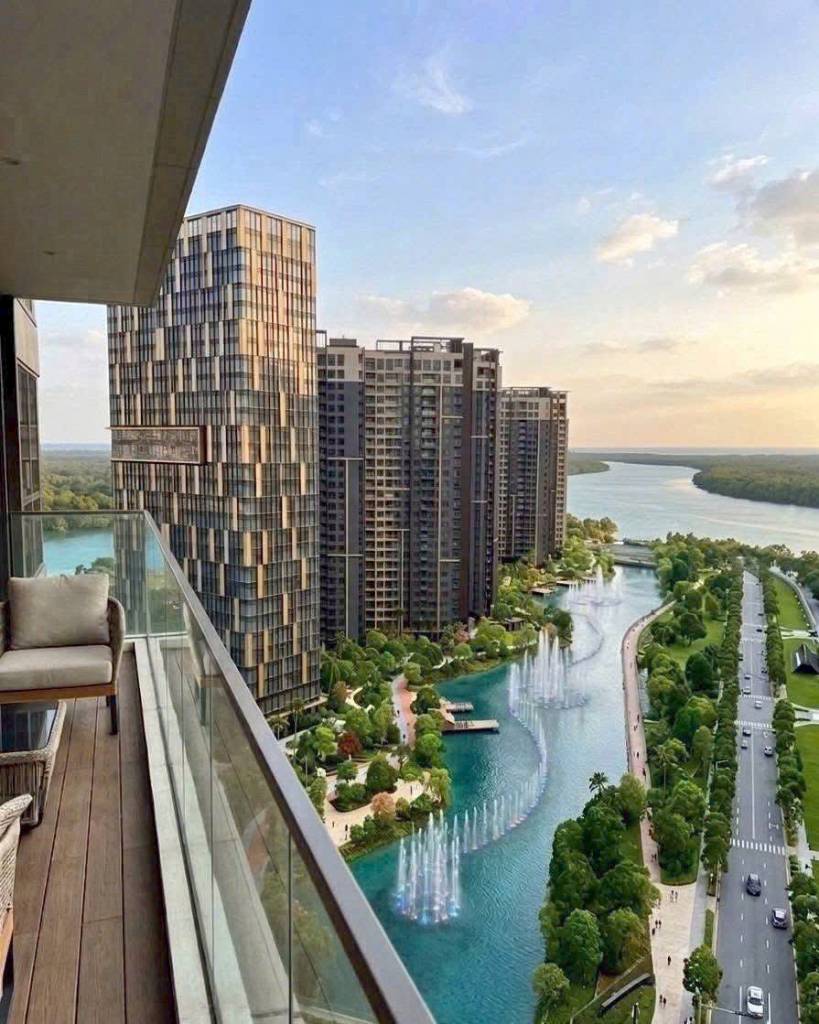 Bán căn hộ 2PN Masteri Cosmo Central, The Global City, view nhìn trực diện khu nhạc nước