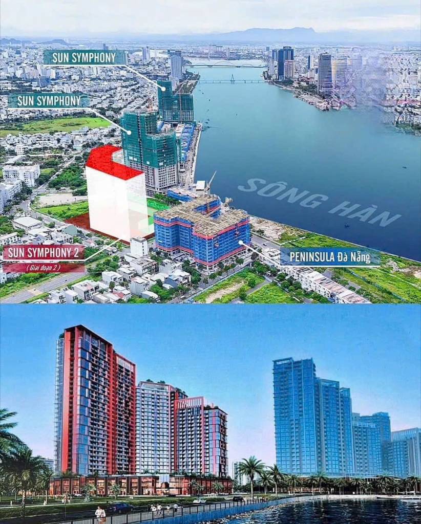 Bán căn hộ Sun Symphony, Sơn Trà, 2 tâm điểm, mặt sông hàn Đà nẵng, giá 2,1 tỷ