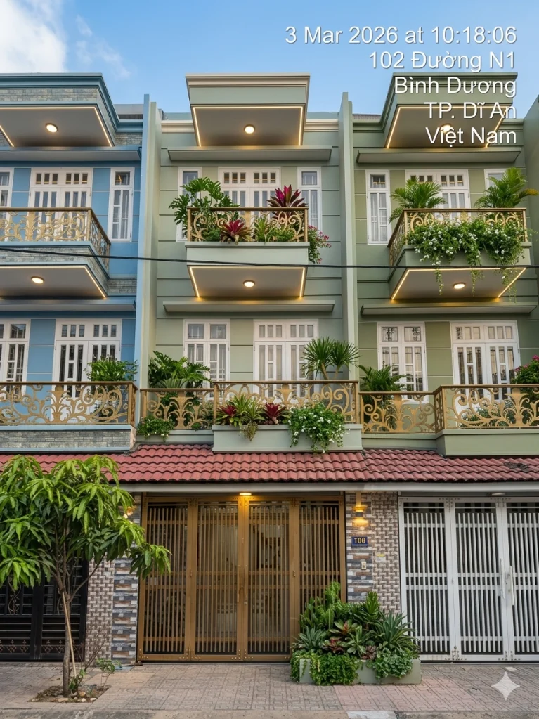 Bán nhà Dĩ An, ngay KCN Tân Đông Hiệp B, Phú Mỹ Hiệp, 1 trệt 2 lầu, sổ hồng riêng, 4.65 tỷ
