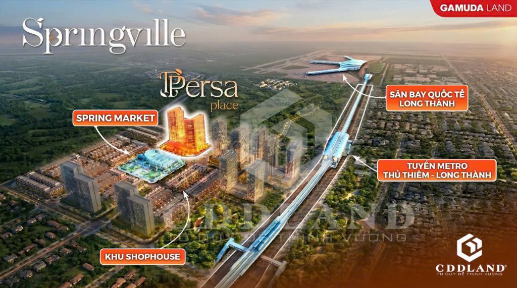 CHÍNH THỨC RA MẮT CĂN HỘ PERSA PLACE, LIỀN KỀ SÂN BAY LONG THÀNH, GIÁ TỪ 50 TRIỆU/M2, TT 10% SỞ HỮU