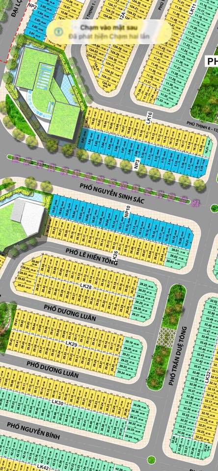 Bán đất mặt phố KĐT Tân Phú Hưng, Hải Dương, dt 67.5m2, mt 4.5m, giá rất tốt