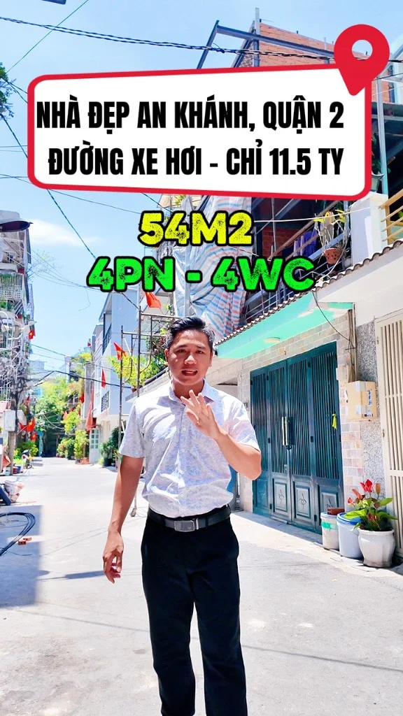 Okevip cá cược WC 2026 AN KHÁNH QUẬN 2, 54M2 NGANG 3,6x15M, KHU TẬP THỂ BỘ CÔNG AN, GIÁ 11.5 TỶ