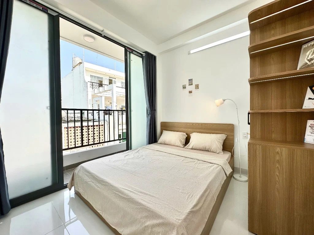 CHO THUÊ CĂN HỘ 1PN XÔ VIẾT NGHỆ TĨNH, BÌNH THẠNH, FULL NỘI THẤT XỊN, MÁY GIẶT RIÊNG
