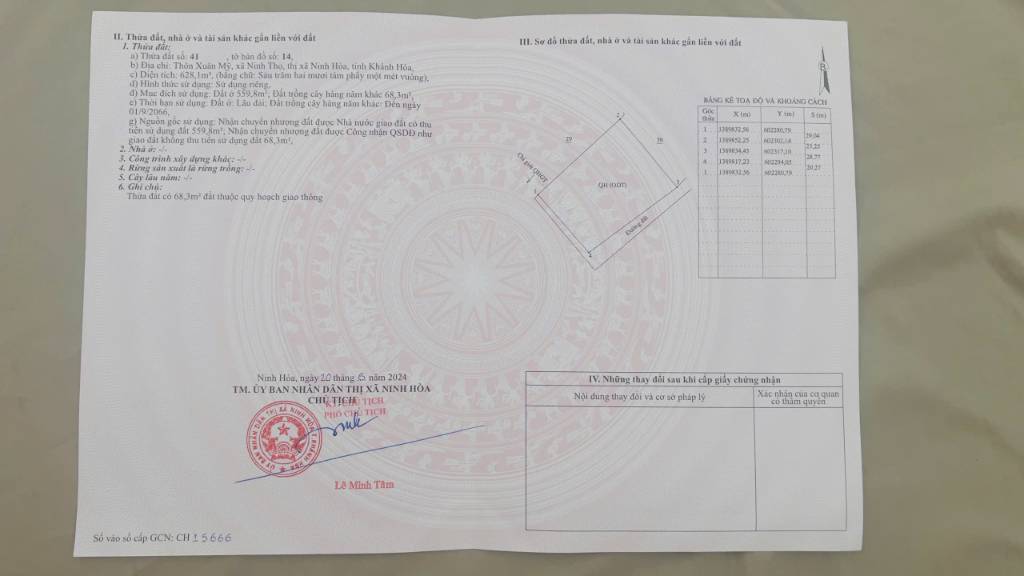 ĐẤT ĐẸP XUÂN MỸ, NINH THỌ, KHÁNH HÒA, CÁCH BIỂN VÀI PHÚT ĐI XE, PHÙ HỢP PHÂN LÔ