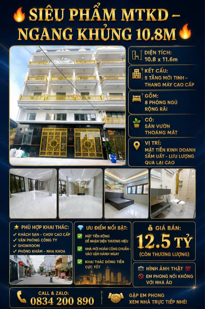 SIÊU PHẨM MTKD – NGANG KHỦNG 10.8M