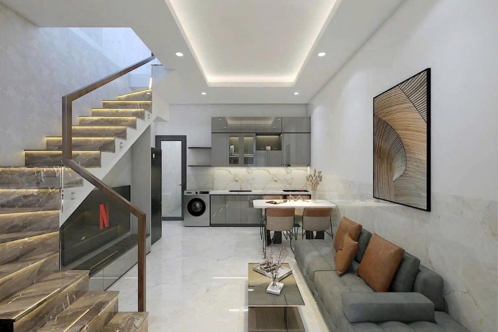 Bán nhà phố đẹp, trung tâm phường 4, Tp. Tân An, Long An, 70m², chỉ 2tỷ1– shr