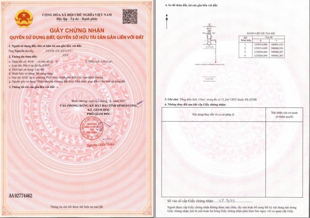 Bán đất mặt tiền Vành Đai 4, Thới Hòa, dt 150m2, sổ sẵn công chứng ngay, 2,85 tỷ