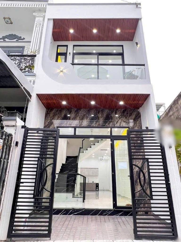 Bán nhà mới xây Cần Đước Long An, đẹp lung linh, sổ đẹp vuông, dt 103m2, giá 2 tỷ 380