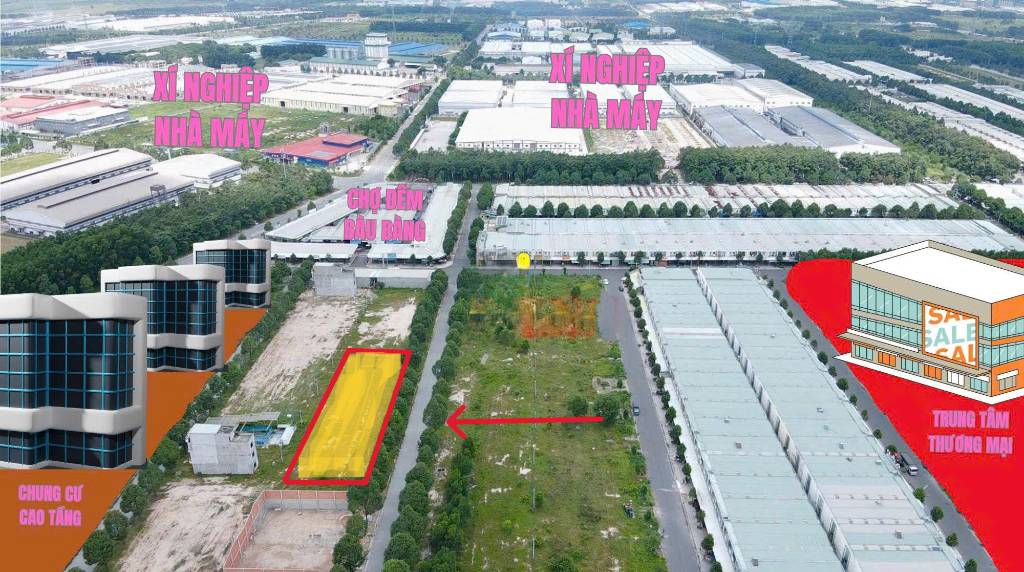 Bán đất Bình Dương, đường N30 ngay Chợ Đêm Bàu Bàng, trả trước 890tr sở hữu 150m2