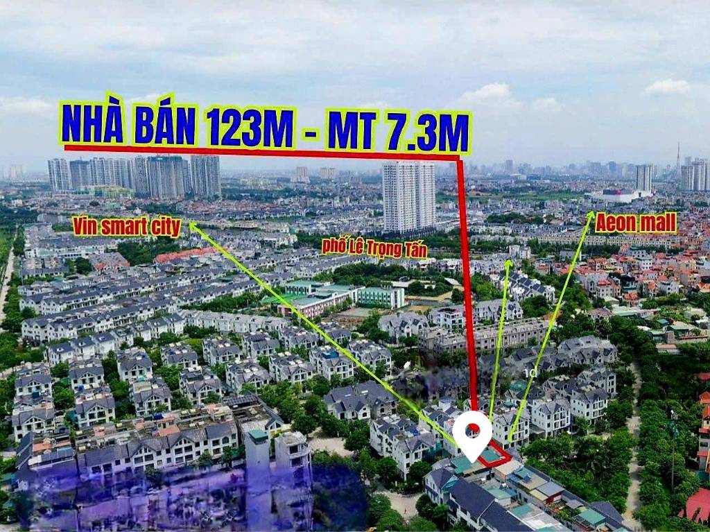 Bán biệt thự liền kề Lê Trọng Tấn, Khu D Geleximco, 123m2 mặt tiền 7,25x17, sẵn sổ, gần vườn hoa