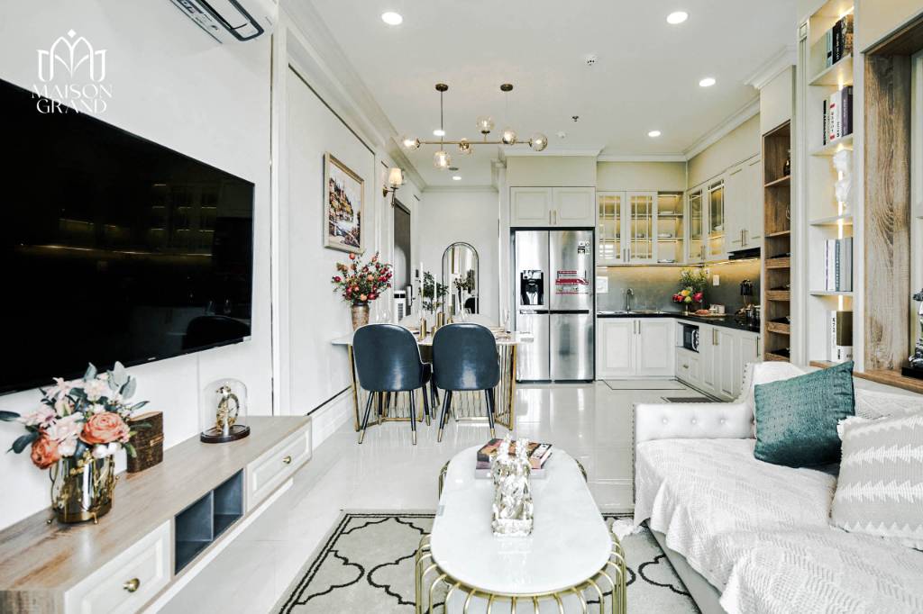 Bán căn hộ 1PN Maison Grand Phú Mỹ 49m², chỉ 800 triệu nhận nhà full nội thất, vay NH 70%