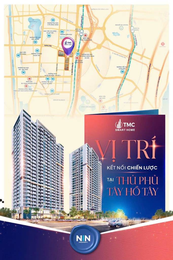 Bán căn hộ 2PN TMC Smart Home Nguyễn Đình Tứ, Bắc Từ Liêm, 80m², giá 105 triệu/m²