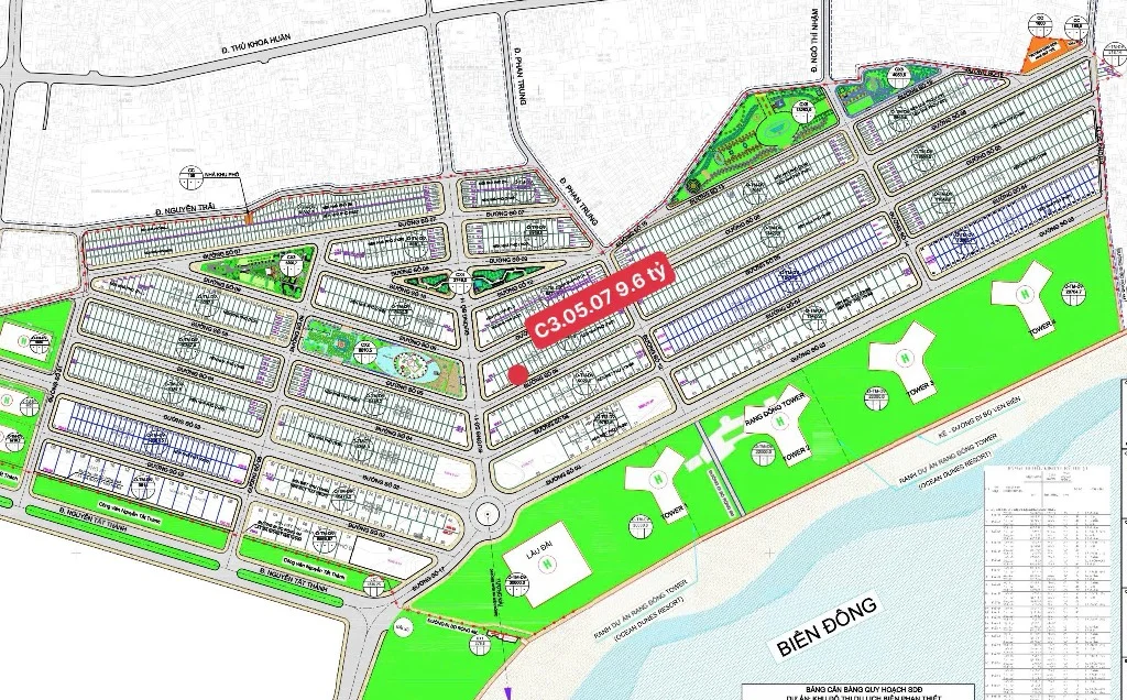 Cần bán đất Phường Phú Thủy, Phan Thiết, Bình Thuận, 140m2, giá 9.6 tỷ