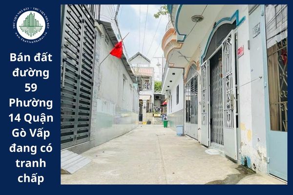 Đất đường 59 Phường 14 Quận Gò Vấp đang có tranh chấp có được bán hay không?